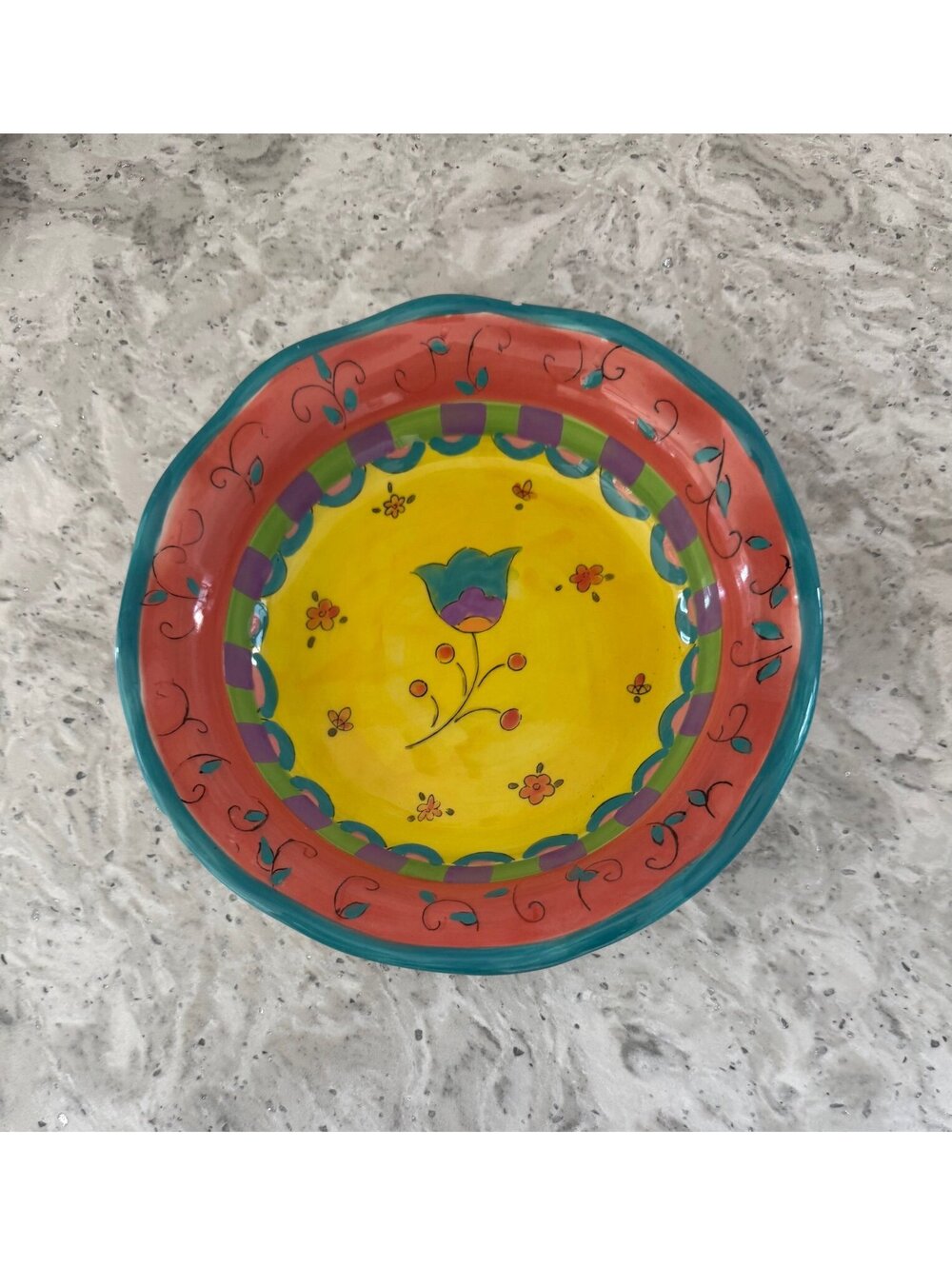Certified International Floral Brights Coupe Bowl